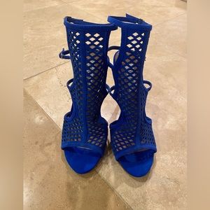 Steve Madden, high heels, blue, size 7.5